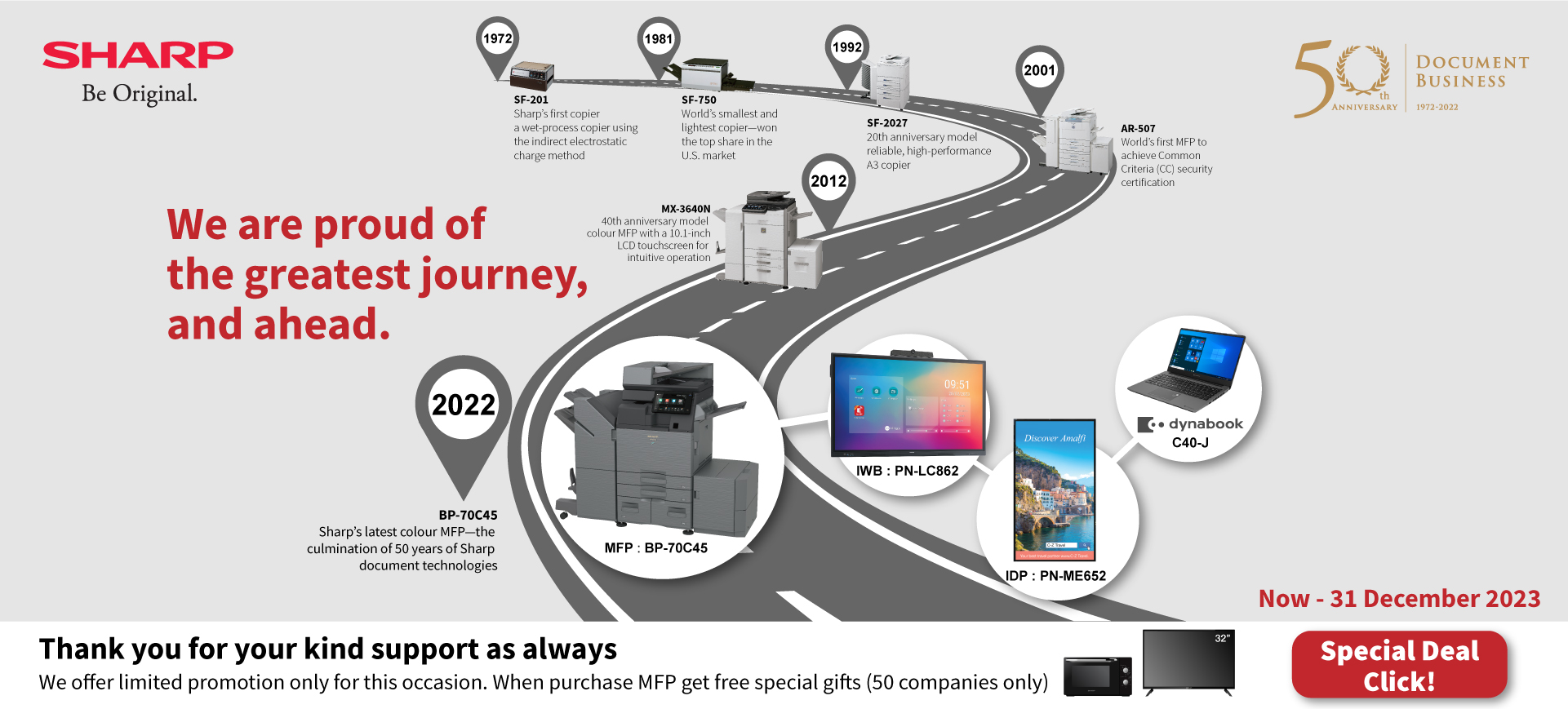 ชาร์ป เครื่องถ่ายเอกสาร โปรโมชั่น sharp multifunction printer promotion
